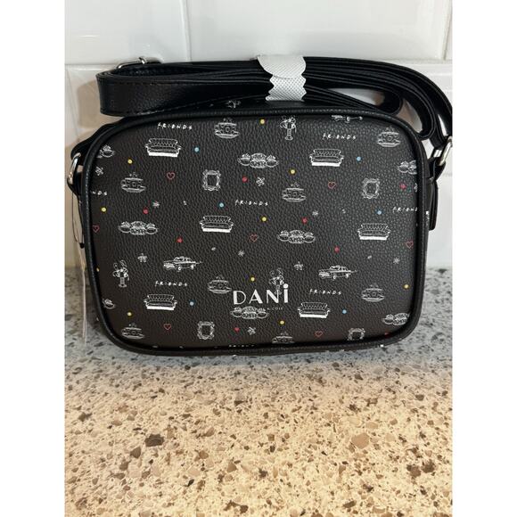 ⭐️Danielle Nicole DANI FRIENDS TV SHOW CENTRAL PERK Crossbody Purse Bag Black - Picture 5 of 11